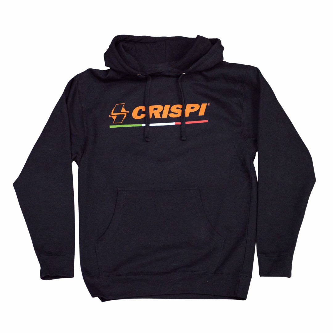 Sudadera Con Capucha Crispi Italy Flag Negras | 085314-RZC